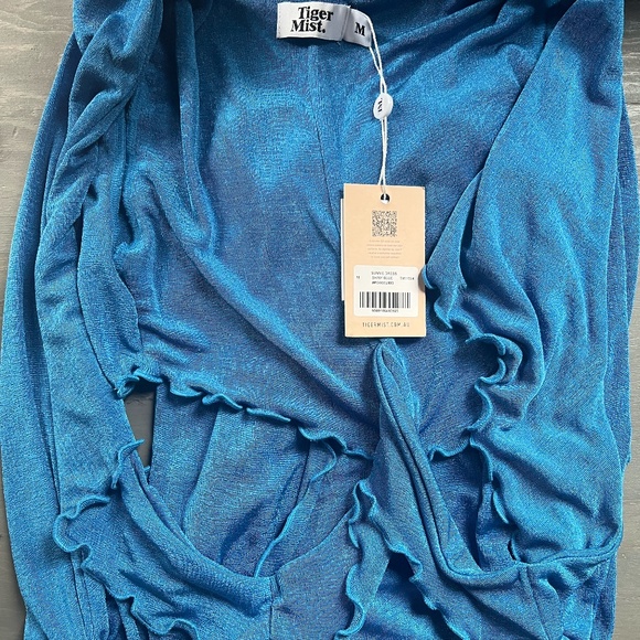Tiger Mist Sunnie Dress Shiny Blue - Picture 1 of 2